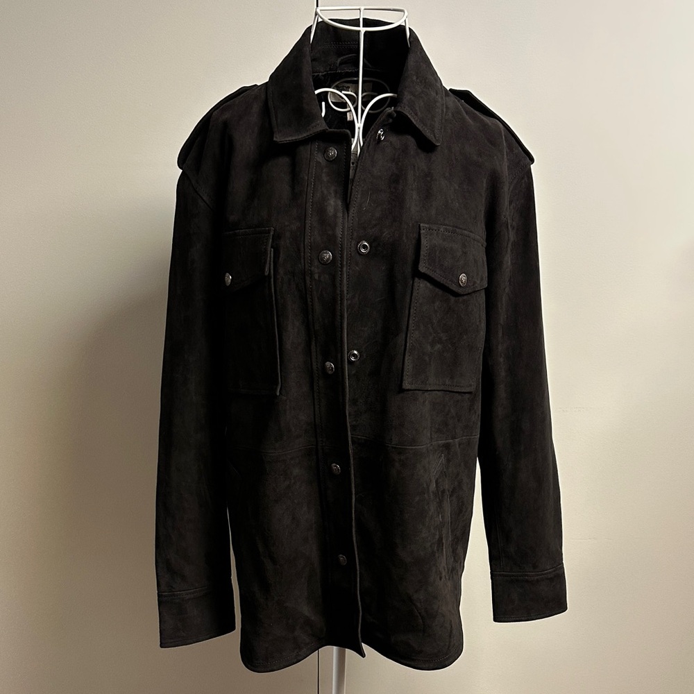 Women’s Black Suede Military-Style Jacket by LITA for Ciara